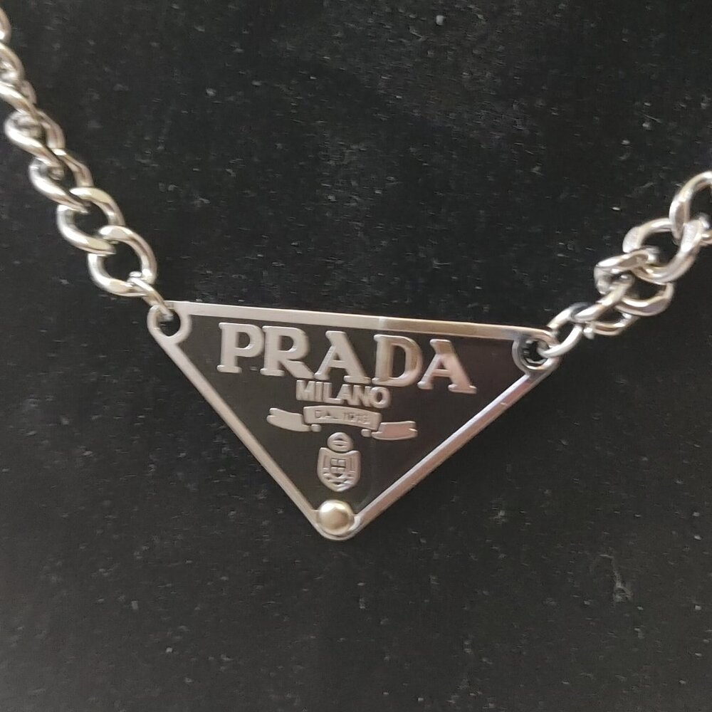 Prada Symbol Pendant Necklace - Picture 2 of 3